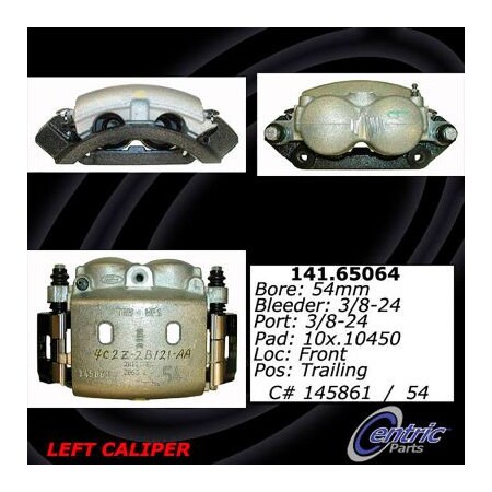 Centric Posi Quiet Loaded Caliper with New Phenolic Pistons , Posi Quiet 142.65064